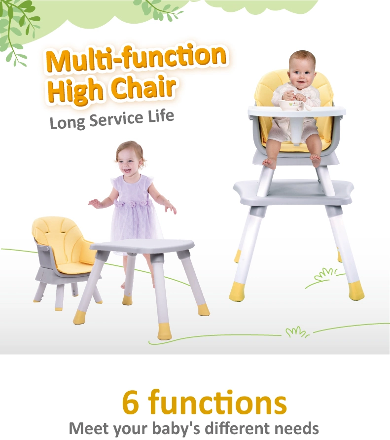 6 in 1 Multifunctional Baby High Chair