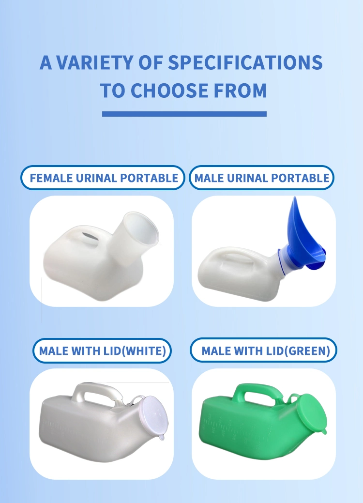 Plastic Men Use Portable Urinal Toilet Bottle 1000 ML Disable Person Hospital Use Urinal